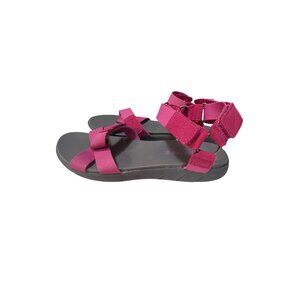 Bearpaw Womens Pink Adjustable Strap Sandals Size 9 With Durable Outsole & Comfo